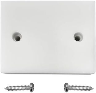 Transom Transducer Boat Mounting Board Plate 3.5" x 4.5" PVC Stainless Screws-White