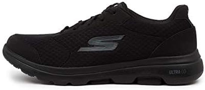 Skechers Men's GO WALK 5 - QUALIFY Casual Walking Shoe Black/Black 10 US