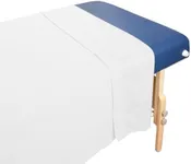 Tranquility Microfiber Massage Table Flat Sheets by Body Linen-Lightweight,Long-Lasting Microfiber Flat Sheets for Massage Table and Spa. Wrinkle Free,Stain-Resistant,White,MAS:FL:MF-W