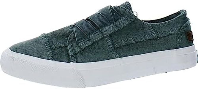 Blowfish Malibu Women's Marley Sneaker, Sea Foam Color Washed Canvas, 6