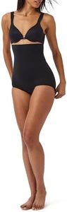 SPANX Shapewear for Women Tummy Control High-Waisted Power Panties (Regular and Plus Size) Very Black XL
