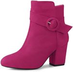 Allegra K Women's Round Toe Block H