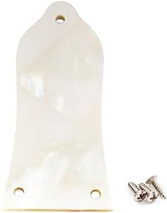 Musiclily Pro Natural Mother of Pearl Guitar Truss Rod Cover 3-Hole for China Made Epiphone Les Paul LP, White Pearl