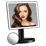 Large Lighted Makeup Mirror, Makeup Mirror with 88 LED Lights and Magnification, Lighted Vanity Mirror with Mini 10X Magnifying Mirror, 3 Colors Lighting Modes,Touch Dimmable, Gift for Makeup Lovers