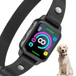 Packi Rechargeable Smart Bark Collar for Large, Medium and Small Dogs - No Shock - Training Collar with Vibration & Beep, Waterproof Electronic Design, 8 Adjustable Sensitivity Levels