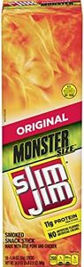 Slim Jim Monster Smoked Meat Sticks, Original Flavor, 1.94 oz. 18-Count