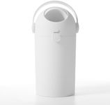 Grownsy Diaper Pail, Odor Locking, No Special Bag Required, White