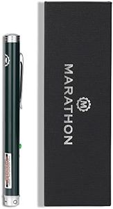 Marathon Multi Symbol Laser Pointer, Green - 20X Brighter Than Red Laser - 1 Mile Night-time Range & Visible in Broad Daylight - TAA Compliant - 4 Custom Pointers - Two AAA Batteries Included