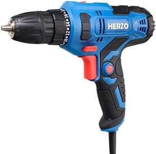 HERZO Taladro/Atornillador Configuración de 2 velocidades 300W 20 + 1 Par con 4M de Longitud Del Cable Bueno Para Daily Inicio Los Trabajos de Perforacion