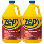 Zep Heavy-Duty Floor Stripper Ammonia Free Concentrate - 1 Gallon (Case of 2) ECZULFFS1282 - Low-Foaming Formula Removes Finish, Polish, and Heavy Buildup on Flooring