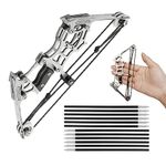 Mini Archery Bow Set Mini Compound Bow and Arrows Set Right/Left Hand for Target Shooting Hunting Games (Type 4)