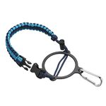 PATIKIL Water Bottle Holder, Paracord Handle Carrying Lanyard Strap Carrier with Ring for 12oz to 64oz Wide Mouth Bottles, Blue, Dark Blue