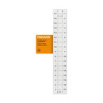 Fiskars Sewing Ruler - 3" x 18" Acrylic Ruler - Sewing and Quilting Ruler with Gridlines - Arts and Craft Supplies - Clear