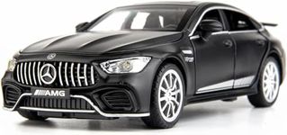 ARNIYAVALA 1/32 Benz AMG GT63 Model Car Alloy Diecast Pull Back Toy Car with Sound and Light Door Can Be Opened Toy Vehicle for Kids Gift (BLACK)