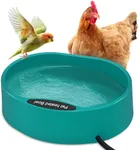 GHWMYD Heated Water Bowl for Chicken, Large Capacity 125OZ Poultry Water Heater for Hens Turkey Goose Duck Pigeon Poultry Birds Drinker in Winter, Chicken Coop Accessories No More Frozen Food Water