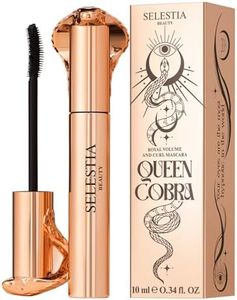 SELESTIA BEAUTY Royal Volume and Curl Mascara Queen Cobra - Enhances Natural Lashes with Dramatic Volume and Length - Smooth Application - Curling Effect (Black)