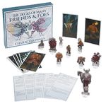 The Decks of Many Friends and Foes - 49 Hand-Illustrated NPC Character Cards - DND 5e Compatible - Tabletop Fantasy RPG Storytelling Game Master Accessories - Tarot Size Cards (Character Pawns)