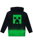 Minecraft Hoodie For Boys | Creeper Hoodie | Gaming Clothes For Kids | 7-8 Years Black