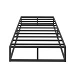 Bilily 10 Inch Twin Bed Frame with Steel Slat Support, Low Profile Twin Metal Platform Bed Frame Support Mattress Foundation, No Box Spring Needed/Easy Assembly/Noise Free