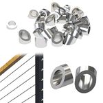Dawn Railing Beveled Angle Washer 3/8 Inch 10mm, 20 Pack T316 Stainless Steel Washer for 33 Degree 1/8” Stair & Deck Cable Railing Kit Hardware, Marine Grade Quality for Metal/Wood/Aluminum End Posts