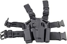 Tactical Glock Leg Holster Right Hand Paddle Thigh Belt Drop Pistol Gun Holster w/Magazine Torch Pouch for Glock 17 19 22 23 31 32