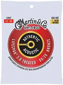 Martin Strings Acoustic Guitar Strings Light 12-54 Bronze