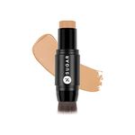 SUGAR Cosmetics Ace Of Face Foundation Stick with In-Built Brush | Lasts 24hrs | Full Coverage Foundation for Women| 7gm - 40 Breve