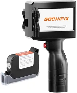 GOCHIFIX Handheld Inkjet Printer with 4.3'' Touch Screen Portable Handheld Printer Printing Height 0.08-0.5 Inch Inkjet Coding Machine for Text QRCode Barcode Image Date (Support 27 Languages)