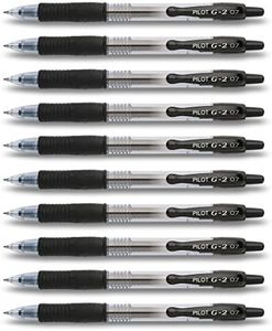 Pilot G207 - Penna a sfera con inchiostro gel, punta da 0,7 mm, Nero , 10 Stifte