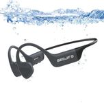 BZOJIFO Bone Conduction Swimming Headphones, IPX8 Waterproof 64GB MP3 for Swimming, 8Hrs Playtime Earphones for Sports Workouts Running Cycling Swimming