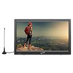 Supersonic SC-2813 13-Inch Portable LED TV with USB/SD Inputs, HDMI, FM Radio, Rechargeable Battery and AC/DC Compatibility - Perfect for RVs, Kitchens, Outdoors, and On-The-Go Entertainment