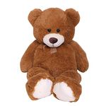 iBonny 90cm Giant Teddy Bear Stuffed Animal Soft Toy Large Teddy Bear Love Gift Child Dolls Plush Teddy Bears, Brown