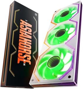 Asiahorse Matrix Pro 360mm Integrated ARGB Case Fan, 3-Zone Controlled 3D Curved Infinite Mirror Light, Low Resistance 2-Support Frame Hydraulic PWM Fan for 360mm PC Liquid Cooling & Gaming Chassis