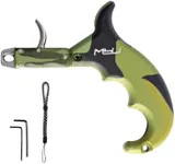 Moyujian Archery Bow Release Assist Four Finger Bow Trigger Release Sensitive, Adjustable Length Composite Bow Release