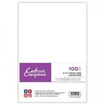 Crafter's Companion - 5" x 7" White Card & Envelopes - Pack of 100 - Includes 50 White Card Blanks & 50 Matching Envelopes - Great for a Variety of Occasions