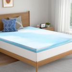 BedStory Memory Foam Mattress Topper Queen Size, 3 Inch Gel Swirl Memory Foam Bed Topper, Two Firmness Options Pain Relief Cooling Mattress Pad, CertiPUR-US Certified 60x80 Inch