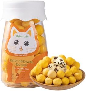 Dylan's cabin Freeze Dried Quail Egg Yolk - Single Ingredient Cat and Dog Treats Raw Natural Healthy Tasty Snacks for Training (198g)