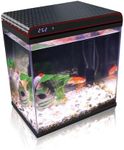 5 Gallon Glass Fish Tank Aquarium Starter Kit - Self-Cleaning, Ultra-Quiet Filter Pump, 3-Color LED Lights, Smart Temp Monitoring for Betta Fish, Shrimp, Kids Gift