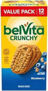 belVita Blueberry Breakfast Biscuits, Value Pack, 12 Packs (4 Biscuits Per Pack)