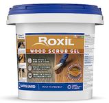 Roxil Wood Scrub Gel - Oxalic Acid-Based Wood Cleaner To Revive Weathered Outdoor Furniture and Decking, Restore Colour And Wood Grain (5L)