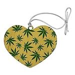 Marijuana Pot Weed Leaf Pattern Hea