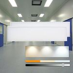 Premium Lighting 2-Pack 1X4FT LED Panel, LED Light Panel Backlit Troffer 40W Power Selectable, 3500K-5000K CCT Colour Selectable, Ceiling Panels with 4600LM Dimmable 120-347V cUL DLC Premium