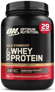 Optimum Nutrition Gold Standard 100% Whey Protein Powder, Double Rich Chocolate, 2 Pound (Packaging May Vary)