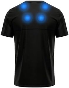 MEGELIN T-Shirt for Men to Relief Back Black