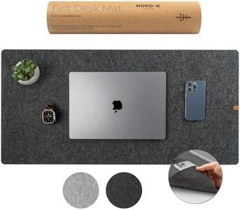 Nordik Large Felt Desk Mat - Charcoal - 89 x 43 cm - Full Desk Keyboard Mat - Computer Desk Mat for Keyboard and Mouse Pad - Desktop Mat - Large Desk Mat - Felt Desk Pad