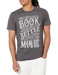 Hanes Men’s Short Sleeve Graphic T-Shirt Collection, The Book was Better Than The Movie, X-Large