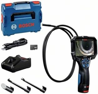 Bosch Professional Inspection Camera GIC 12V-5-27 C (Cable Length: 150 cm, Orientation Function AutoUp, high Resolution Display: 5’’ Screen, 1280x720 px, in L-boxx)