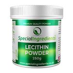 Lecithin Powder 250g Premium Quality - Suitable for Vegans, Non-GMO, Gluten Free – Recyclable Container