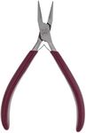 The Beadsmith Casual Comfort Chain Nose Pliers, 6 inches (152mm) with polished steel head, PVC comfort grip handle and double-leaf spring, tool for jewelry making