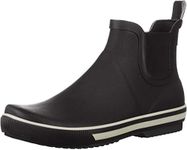 Rocket Dog Women's Rainbow Rubber Rain Boot, Black, 7 UK